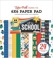 Picture of Echo Park Double-Sided Paper Pad 6'' x 6'' - Off To School