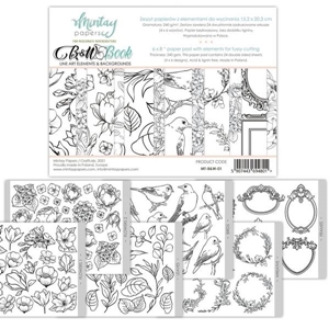 Picture of Mintay Papers Paper Pad Elements 6''x8'' - B&W Book, Line Art Elements & Backgrounds