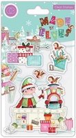 Picture of Craft Consortium Clear Stamps Made By Elves  – Workshop, 7pcs