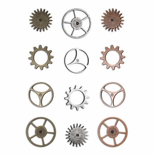 Picture of Tim Holtz Idea-ology Μεταλλικά Διακοσμητικά - Sprocket Gears, 12 τεμ.