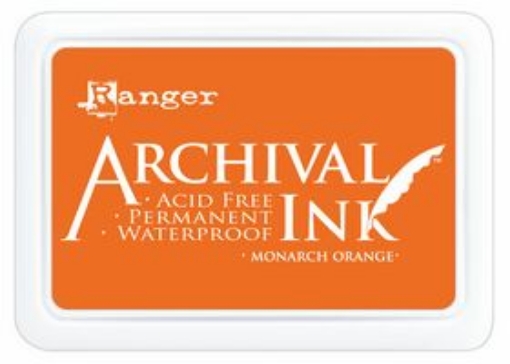 Picture of Ranger Archival Ink Pad Monarch Orange – Αδιάβροχο Ζεστό Πορτοκαλί Μελάνι Σφραγίδας