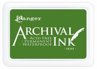 Picture of Ranger Archival Ink Pad Olive – Αδιάβροχο Λαδί Μελάνι Σφραγίδας