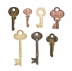 Picture of Tim Holtz Idea-Ology | Μεταλλικά Διακοσμητικά Στοιχεία – Word Keys, 7 τεμ.