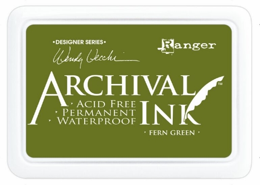 Picture of Ranger Archival Ink Pad Fern Green – Αδιάβροχο Πράσινο Φτέρης Μελάνι Σφραγίδας