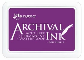Picture of Ranger Archival Ink Pad Deep Purple – Αδιάβροχο Σκούρο Μωβ Μελάνι Σφραγίδας