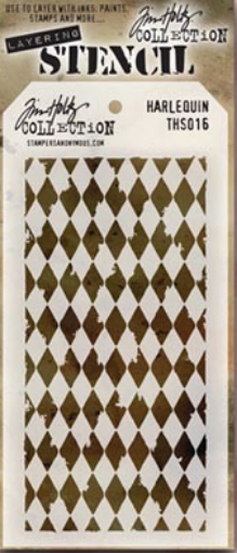 Picture of Stampers Anonymous Tim Holtz Layered Στένσιλ  4"X8.5" - Harlequin  vo16