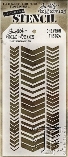 Picture of Stampers Anonymous Tim Holtz Layered Στένσιλ  4"X8.5" - Chevron vo 24