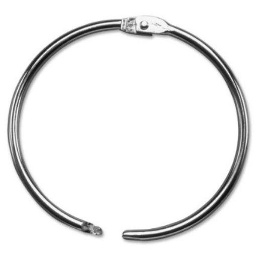 Picture of Baumgartens Κρικοι Βιβλιοδεσιας 2'' - Silver 2τμχ 