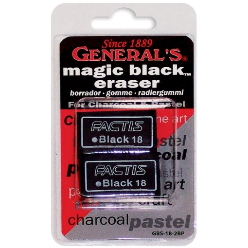 Picture of General's Magic Black Eraser - Γόμα για Γραφίτη, Παστέλ και Κάρβουνο