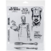 Picture of Brett Weldele Cling Rubber Stamp Set Σφραγίδες - The Burly Chef