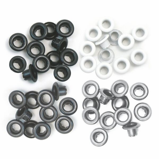 Picture of We R Makers Eyelets Standard Grey - Μεταλλικά Πριτσίνια σε Γκρί Τόνους, 60 τμχ