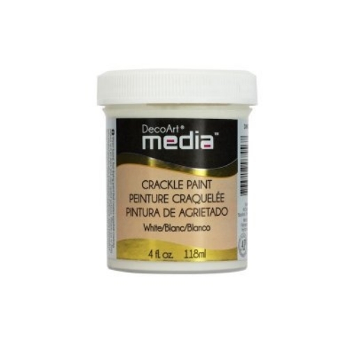 Picture of DecoArt Media Crackle Paint White 4oz – Λευκό Ακρυλικό Κρακελέ Ενός Συστατικού