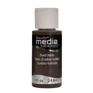Picture of DecoArt Media Fluid Acrylics Ακρυλικό Χρώμα 29ml - Burnt Umber