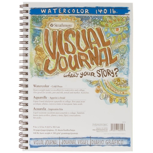 Picture of Strathmore Visual Journal Watercolor 23 x 31 cm | Μπλοκ Ακουαρέλας Cold Press 300gsm, 22 Φύλλα