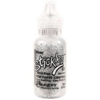 Picture of Ranger Stickles Glitter Gel | Διαστατικό Gel με Κλασική Ασημί Μεταλλική Λάμψη – Silver, 18ml