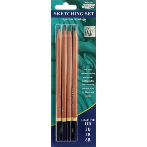 Picture of Pro Art Sketching Pencils 4/Pkg - Μολύβια Σχεδίου 