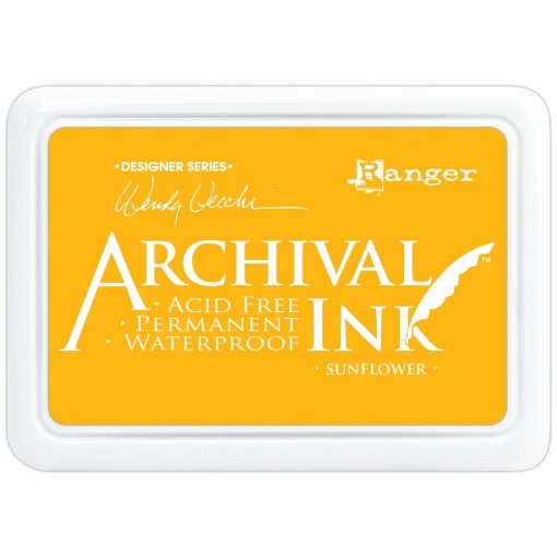 Picture of Ranger Archival Ink Pad Sunflower – Αδιάβροχο Ζεστό Κίτρινο Μελάνι Σφραγίδας
