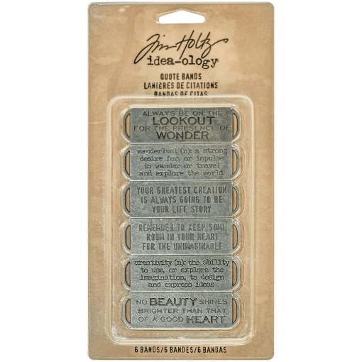 Picture of Tim Holtz Idea-Ology - Μεταλλικές Διακοσμητικές Ετικέτες με Quotes