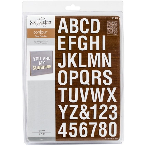 Picture of Spellbinders Platinum Contour Steel Rule Die – Type-Oh! Alphabet Μήτρα Κοπής για Γράμματα ✂️