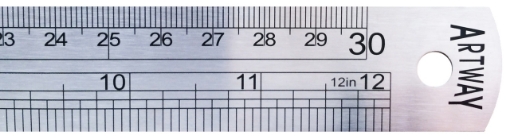 Picture of Artway Steel Ruler 30cm - Ατσάλινος Χάρακας