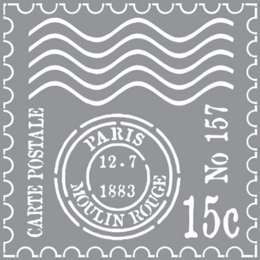 Picture of Deco Art Στένσιλ 12"x12" - Postcard from Paris 
