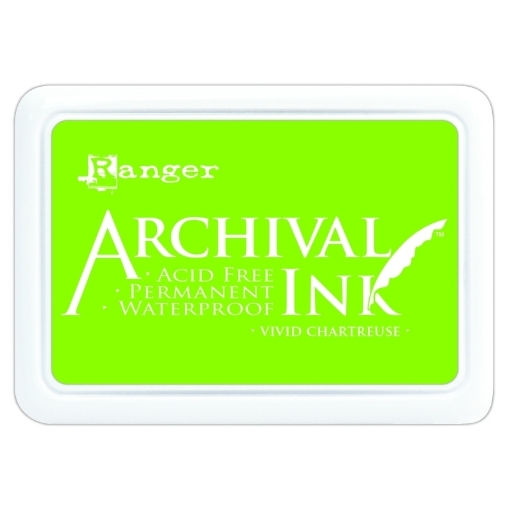 Picture of Ranger Archival Ink Pad | Μόνιμο Αδιάβροχο Μελάνι Σφραγίδας – Vivid Chartreuse