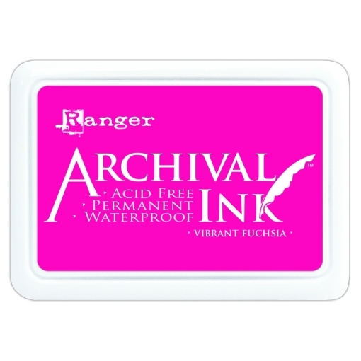 Picture of Ranger Archival Ink Pad Vibrant Fuchsia – Αδιάβροχο Έντονο Φούξια Μελάνι Σφραγίδας
