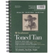 Picture of Strathmore 400 Series Sketch Toned Tan Pad 14 x 22 cm | Μπλοκ Σχεδίου σε Ζεστό Μπεζ Τόνο 118gsm, 50 Φύλλα