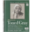 Picture of Strathmore 400 Series Toned Gray Sketch Pad 23 x 30,5 cm | Μπλοκ Σχεδίου σε Γκρι Τόνο 118gsm, 50 Φύλλα