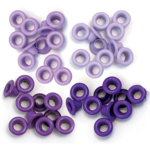 Picture of We R Makers - Eyelets Standard - Μεταλλικά Πριτσίνια σε Μωβ Τόνους, 60 τμχ 