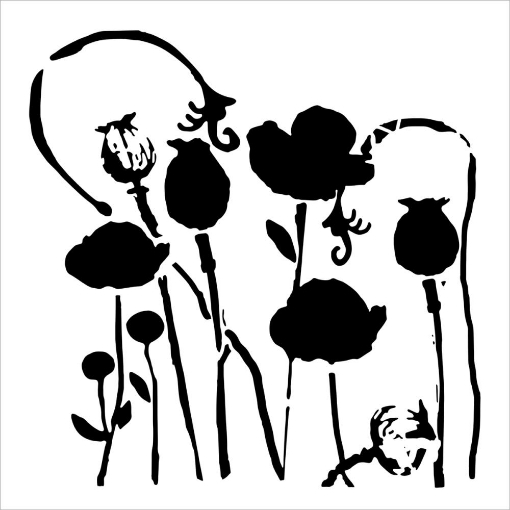 Picture of Crafter's Workshop Template 15x15 - Poppy Garden