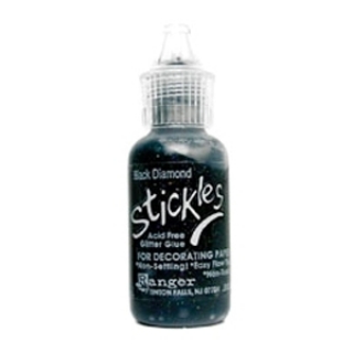 Picture of Ranger Stickles Glitter Gel | Διαστατικό Gel με Μαύρη Ιριδίζουσα Λάμψη – Black Diamond, 18ml