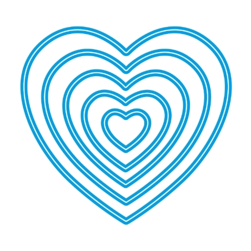 Picture of Μήτρες Κοπής Sweet Dixie Nesting Heart Dies