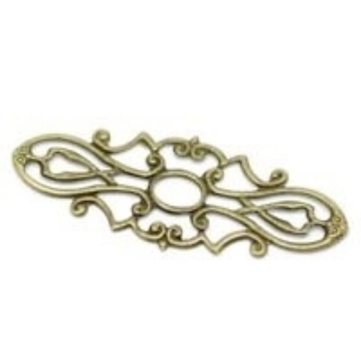 Picture of Metal Filigree - Μεταλλικά Διακοσμητικά Ornate Decor, Bronze 2τμχ