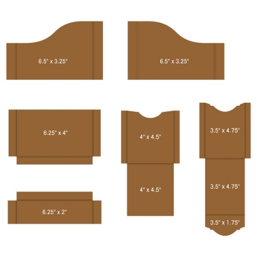 Picture of Heartfelt Creations Pocket & Flipfold Inserts A-Kraft