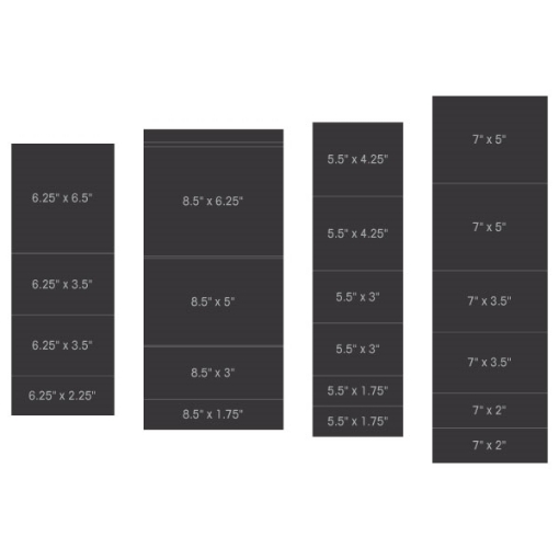 Picture of Heartfelt Creations Pocket & Flipfold Inserts B-Black