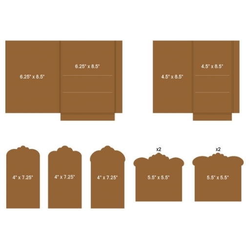 Picture of Heartfelt Creations Pocket & Flipfold Inserts F-Kraft