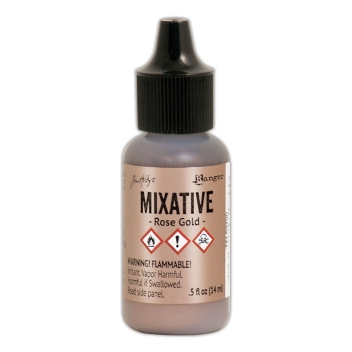 Picture of Tim Holtz Alcohol Ink - Mixative Μεταλλικό Μελάνι Οινοπνεύματος 14ml – Rose Gold 