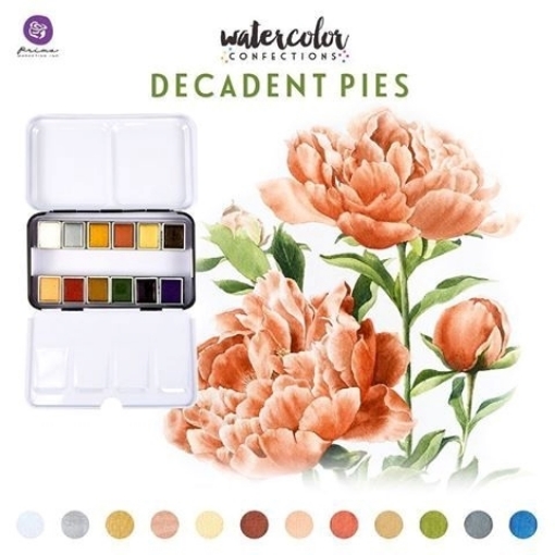 Picture of Art Philosophy Watercolor Confections - Decadent Pies – Παλέτα Χρωμάτων Ακουαρέλας 12 Αποχρώσεων