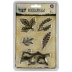 Picture of Finnabair Mechanicals Metal Embellishments – Leaves 1 – Μεταλλικά Διακοσμητικά Φύλλα Παλαίωσης, 5τεμ.