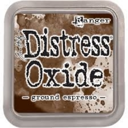 Picture of Tim Holtz Distress Oxide Ink Pad | Υβριδικό Μελάνι Οξείδωσης για Blending & Mixed Media - Ground Espresso