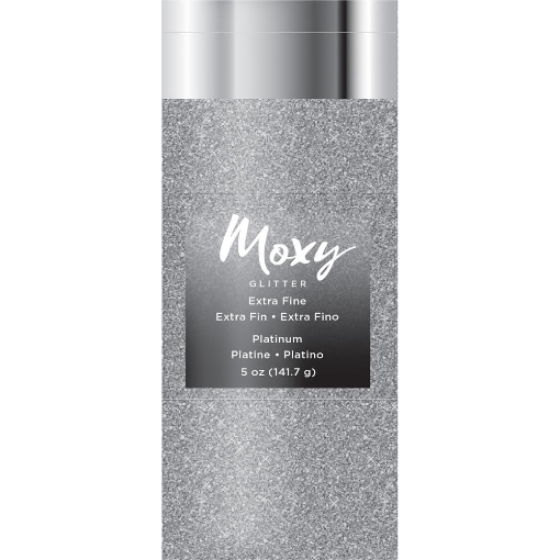Picture of Moxy Extra Fine Glitter 5oz - Platinum