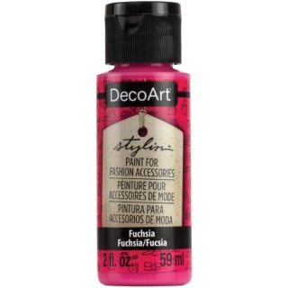 Picture of DecoArt Stylin Multi Purpose Ακρυλικό Χρώμα για Δέρμα 59ml - Fuschia