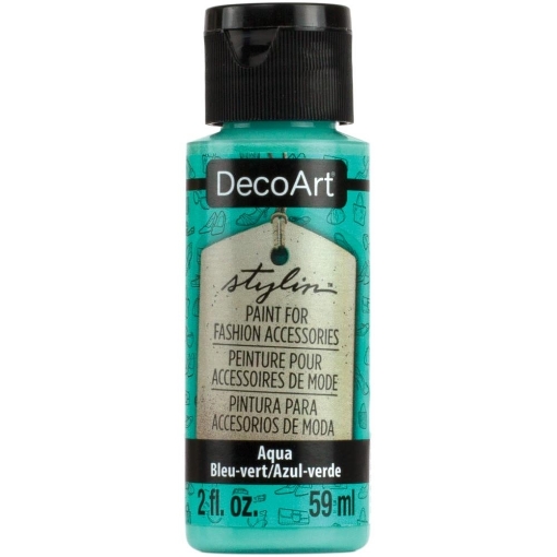 Picture of DecoArt Stylin Multi Purpose Ακρυλικό Χρώμα για Δέρμα 59ml - Aqua