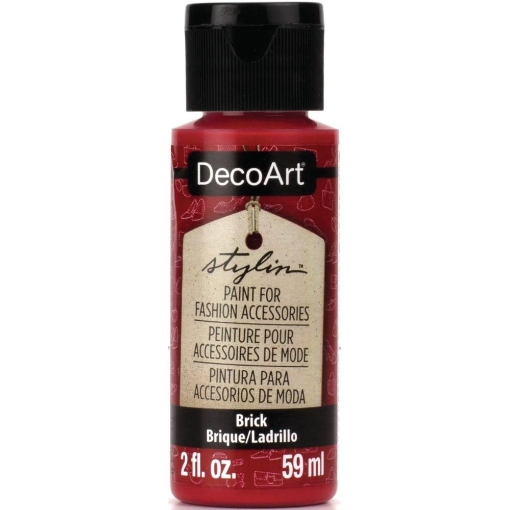 Picture of DecoArt Stylin Multi Purpose Ακρυλικό Χρώμα για Δέρμα 59ml - Brick