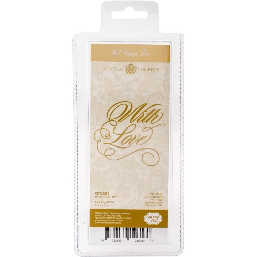 Picture of Couture Creations Every Day Sentiments Hotfoil Stamp - With Love