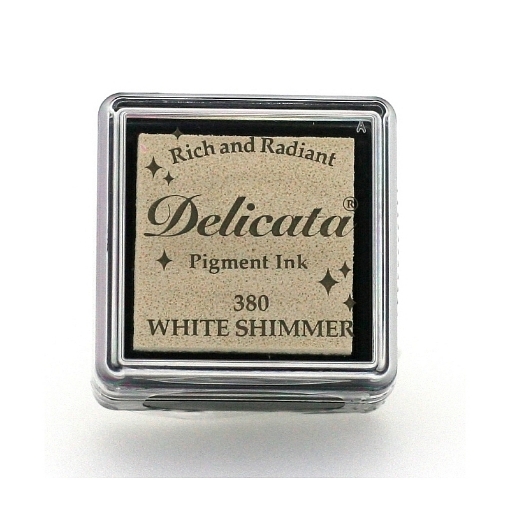 Picture of Tsukineko Delicata Small Pigment Ink Pad Μελάνι - White Shimmer