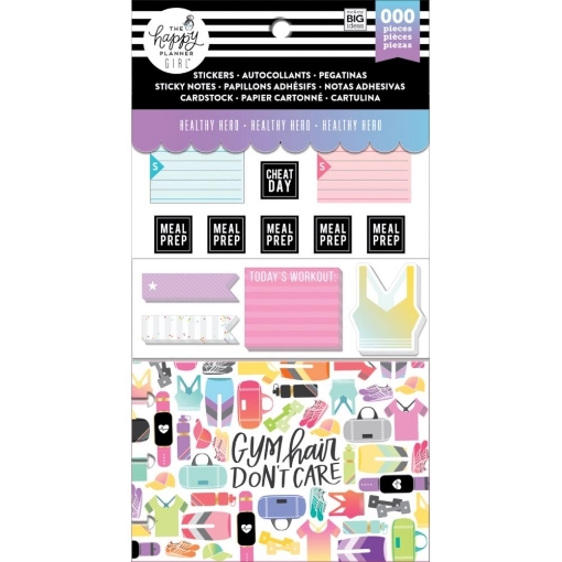 Picture of Happy Planner Note Cards/Sticky Note Multi Pack - Healthy Hero