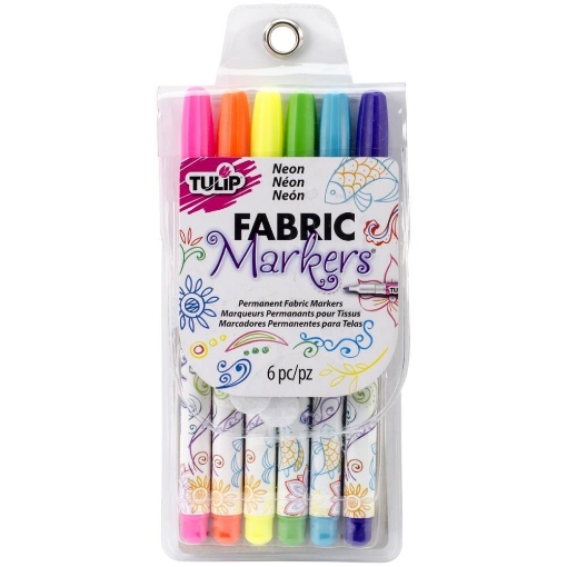 Picture of Μαρκαδόροι για Ύφασμα Tulip Writer Fabric Markers - Neon, 6τεμ.