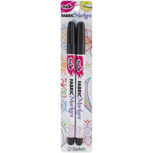 Picture of Μαρκαδόροι για Ύφασμα Tulip Writer Fabric Markers - Black